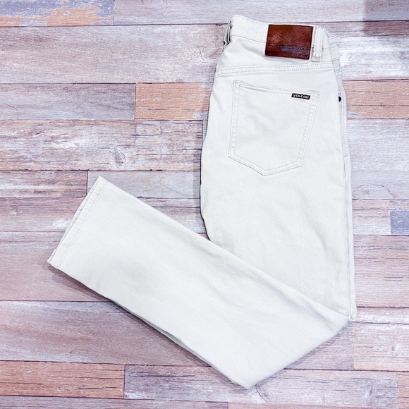 VOLCOM Beige Vorta slim straight jeans - Picture 1 of 10